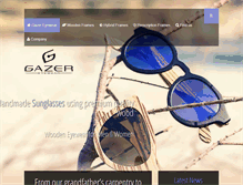 Tablet Screenshot of gazereyewear.com